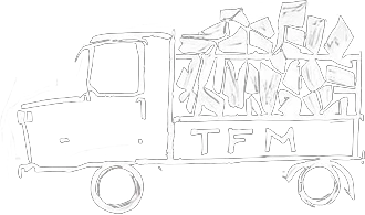 Camion de livraison de bois de chauffage déssiné à la craie